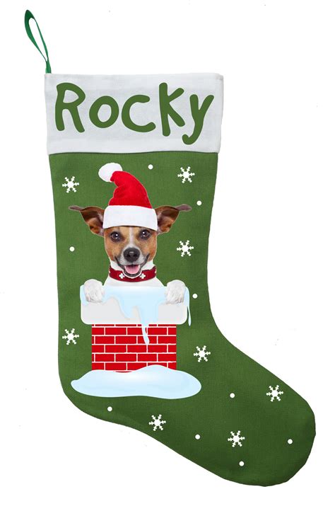 Jack Russell Terrier Christmas Stocking - Etsy