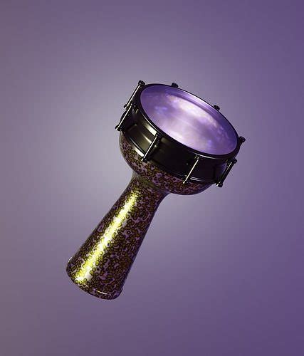 3d Model Arabic Drum 3d Vr Ar Low Poly Cgtrader