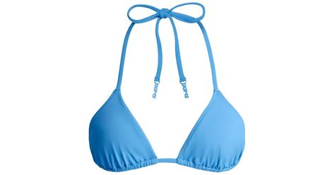 Skims Triangle Bikini Top In Blue Lyst
