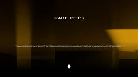 Fake Pets Nfts On Behance