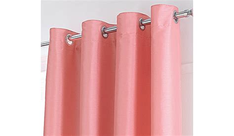 Pink Faux Silk Curtains Curtains And Blinds George At Asda