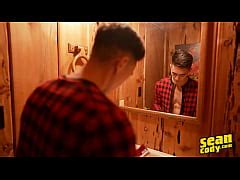 A Random Dude Comes In The Cabin Starts Looking Around When He Stumbles Upon The Group Sex