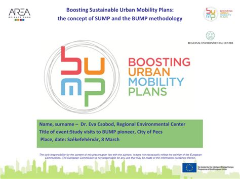 Ppt Boosting Sustainable Urban Mobility Plans The Concept Of Sump