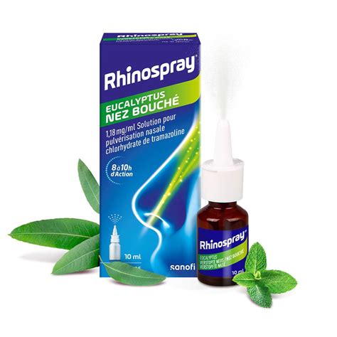 Rhinospray® Eucalyptus Nez Bouché 1,18 mg/ml | Spray Nasal | 8 à 10