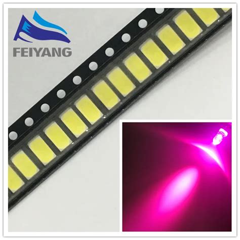 Pcs Smd Chip Pink Led Diode Surface Mount Smt Beads Led