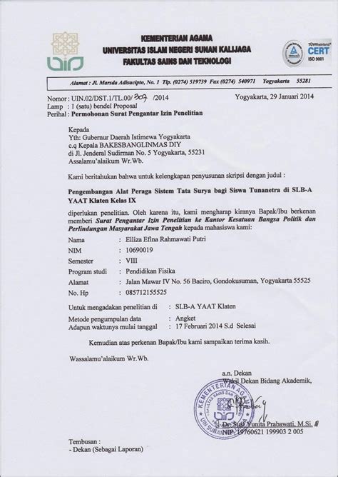 Contoh Surat Keterangan Riset Bsi Berkelompok Surat Keterangan