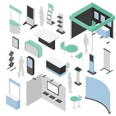 exhibition booth icon vector art icons  graphics