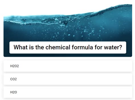 Шаблон «Тест на гениальность в химии» | Interacty