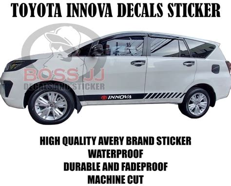 Toyota INNOVA Body Sticker Lazada PH