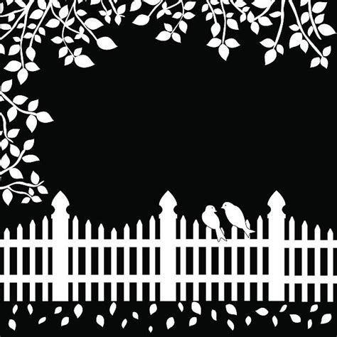 Silhouette Of Picket Fence Designs Illustrations, Royalty-Free Vector ...