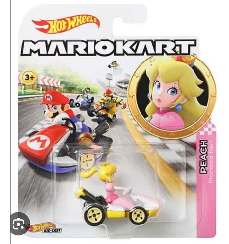 Hot Wheels Mariokart Princesa Peach Standard Kart Rosa MercadoLibre