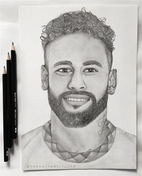 I Tried To Draw Neymar Jr Rdrawing