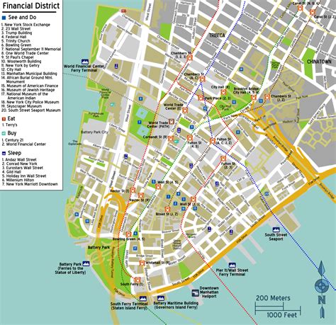 Mapa de Manhattan Turismo Nueva York Lugares Turísticos Qué ver