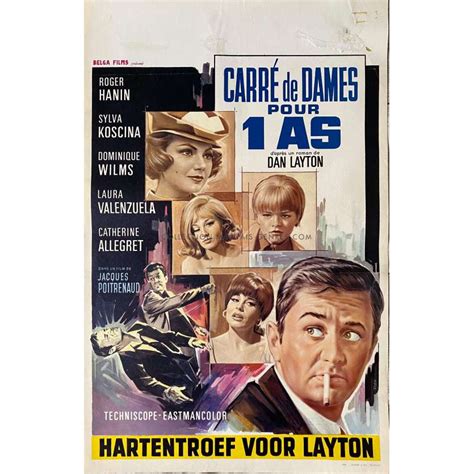 Affiche De Film Belge De Carre De Dames Pour Un As X Cm