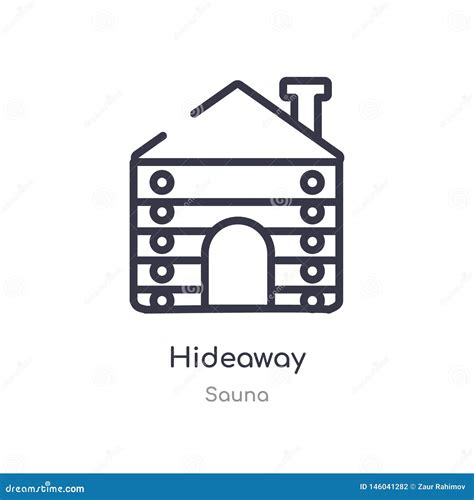 Hideaway Icon Trendy Hideaway Logo Concept On White Background Vector
