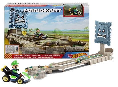 Automobili Trasa Mario Kart Thwomp Hot Wheels Kaina Pigu Lt