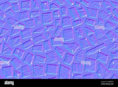 Normal map Figured Paving Slabs. Normal mapping pavement Stock Photo - Alamy