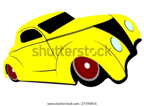 American Hot Rod Vector Car Stock Vector Royalty Free Shutterstock
