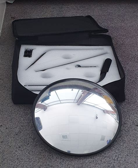 Wheeled Inspection Mirror 30cm With LED Torch Products Traconed