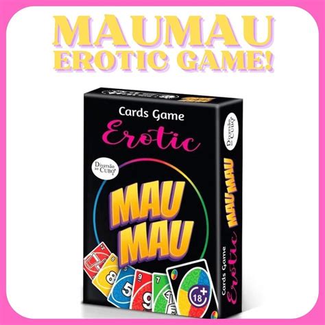 Baralho Mau Mau - Baralho Mau Mau Erotic Card Game 65 Cartas Diversao ao Cubo | Shopee Brasil