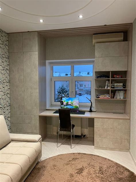 Рабочая зона у окна | Дизайн дома, Комната для мальчика дизайн, Интерьер