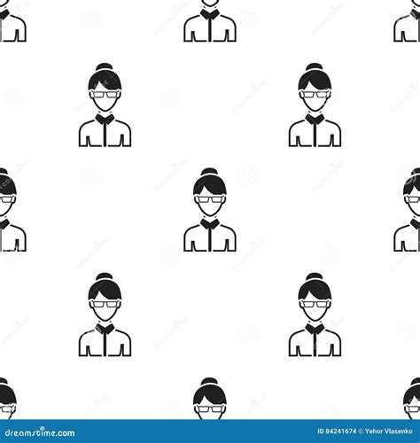 Business Woman Icon Black Single Avatarpeaople Icon From The Big