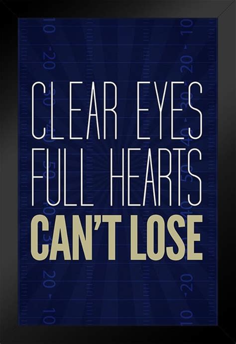 Amazon Clear Eyes Full Hearts Cant Lose Motivational Black Wood