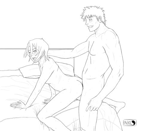 Rukia Ichigo BW By Niicko Hentai Foundry