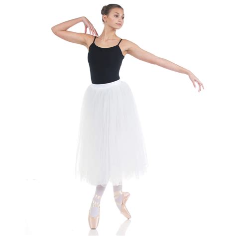 Baiwu Womens Ballet Long Performance Tutu Skirt