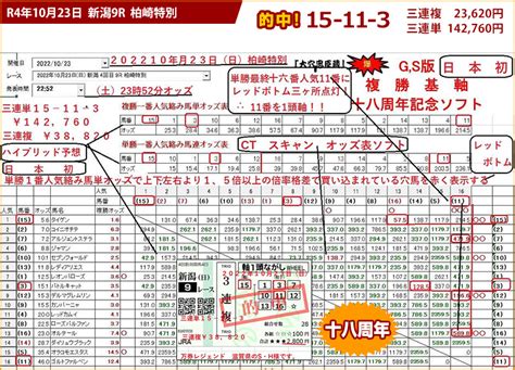 競馬オッズ予想ソフト 互當穴ノ守（ごとうあなのかみ）の競馬予想 十八周年記念オッズ分析ソフト