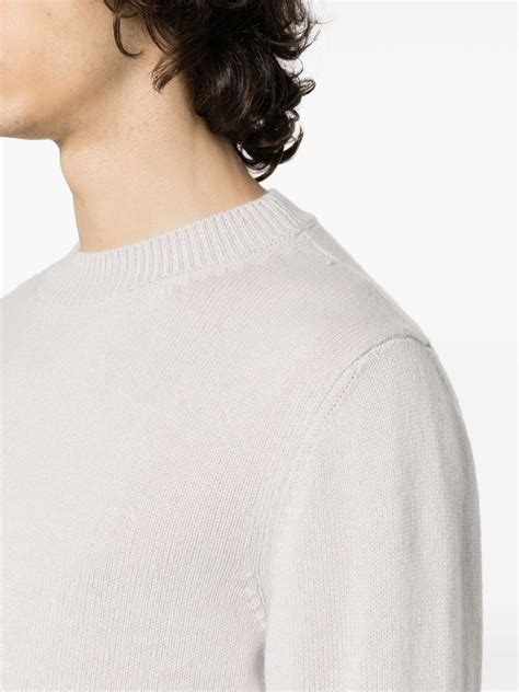 Incentive Cashmere Crew Neck Cashmere Jumper Grey Farfetch