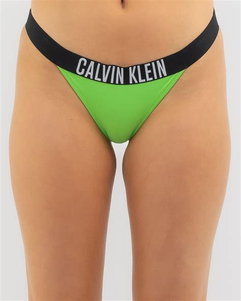 Shop Calvin Klein Brazilian Bikini Bottom In Ultra Green Fast Shipping Easy Returns City