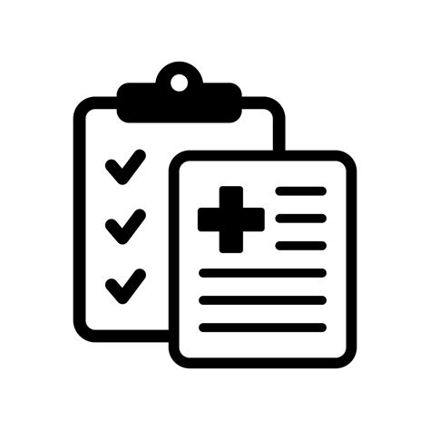 Medical record icon, medical report icon, vector isolated 24672790