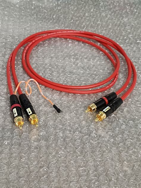 Turntable RCA Interconnect With Gnd Wire Van Damme Cable Audio