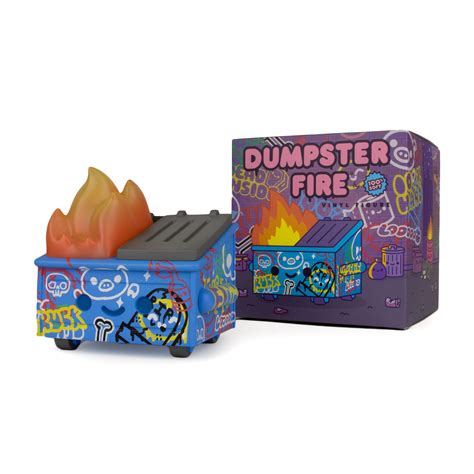 Dumpster Fire Graffiti Vinyl Figure 100 Soft