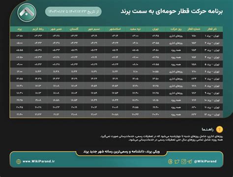 برنامه ساعت حرکت ریل باس تهران پرند در بهار و نوروز 1403 منقضی