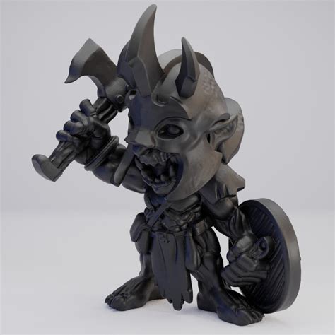 Hot Goblin ゴブリンバーアックスA ミニチュア ホットゴブリン蛮族 戦士