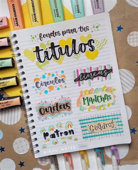 Ideas De Titulos Bonitos Para Apuntes En Titulos Boni Nbkomputer