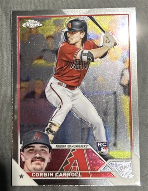 Topps Chrome Corbin Carroll Carte Recrue Arizona Diamondbacks