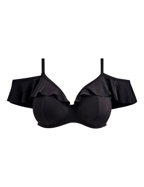 Plain Sailing Wired Plunge Bikini Top DD HH Elomi M S