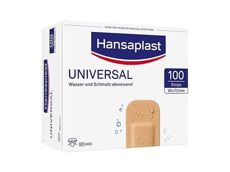 Hansaplast Universal Pflaster 100 Strips Schmutz Und