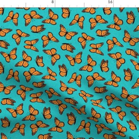 Monarch Butterfly Fabric Monarch Butterflies By Etsy