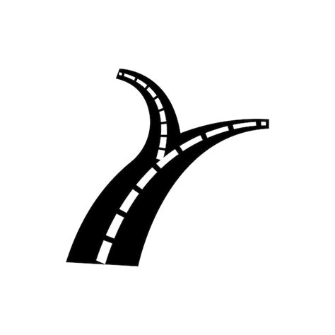 Premium Vector Fork In The Road Logo