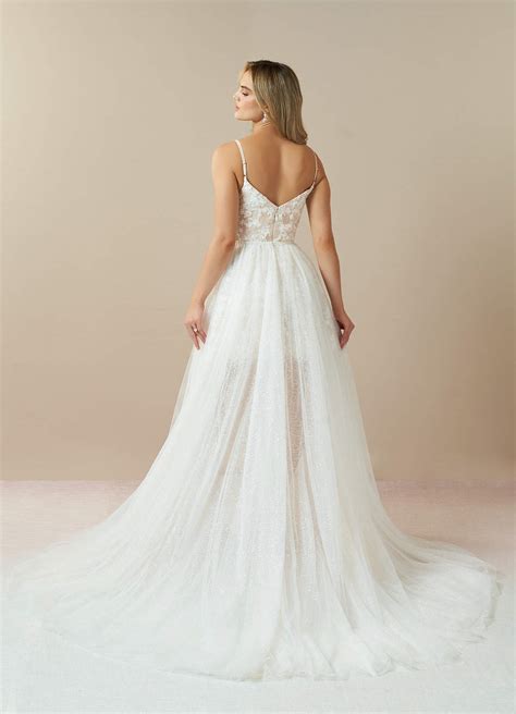 Azazie Maylie Diamond White Nude Lace Tulle Jumpsuit Azazie Ca