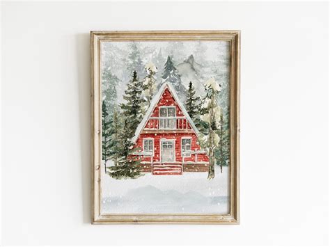 Winter Landscape Prints Set of 3 Winter Forest Print - Etsy