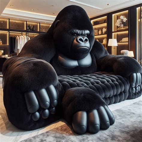 unleash  wild side   gorilla sofa designs
