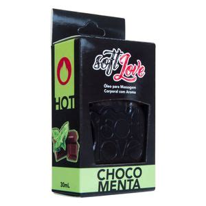 Gel Comestível Hot 30ML Soft Love Chocomenta Picantte Sex Shop