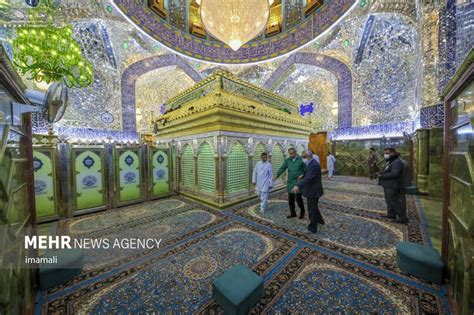 Mehr News Agency Decorating Imam Ali Pbuh Holy Shrine With Flowers