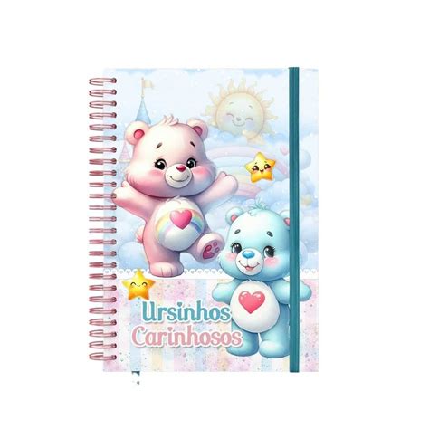 Caderno Ursinho - caderno ursinho carinhosos A4 18X26 COLEGIAL universitário ...