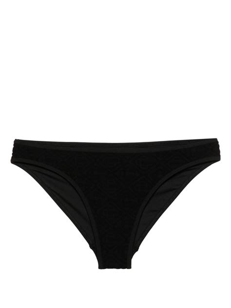 Casablanca Logo Embossed Textured Bikini Brief Black FARFETCH UK